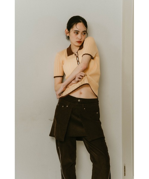 Knuth Marf sheer polo knit（ニット/セーター）｜Knuth Marf