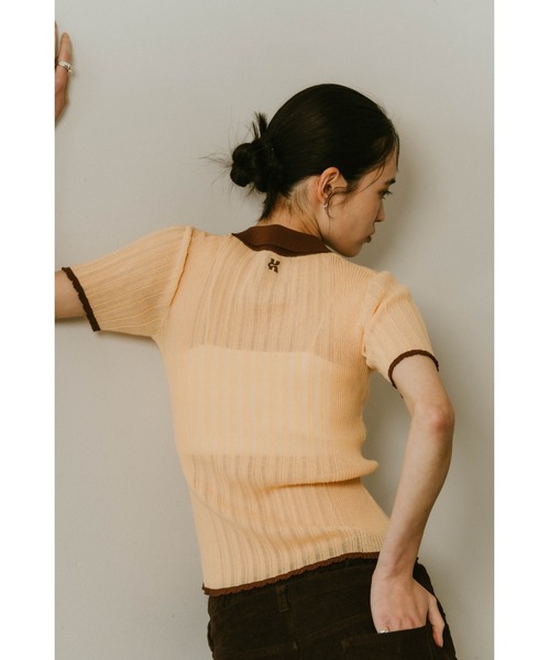Knuth Marf sheer polo knit（ニット/セーター）｜Knuth Marf
