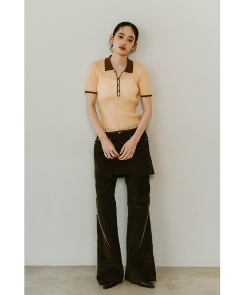 Knuth Marf sheer polo knit（ニット/セーター）｜Knuth Marf