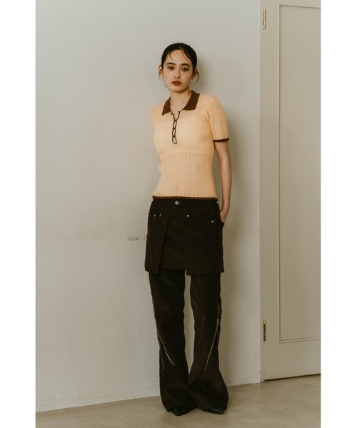 Knuth Marf sheer polo knit（ニット/セーター）｜Knuth Marf