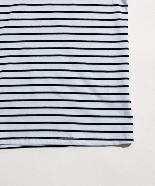 tシャツ 別注 POOLSIDE COFFEE ロゴボーダーTシャツ/プールサイドコーヒー/リンガー ボーダーTシャツ/カラーボーダー レディース 別注 POOLSIDE COFFEE ロゴボーダーTシャツ/プールサイド