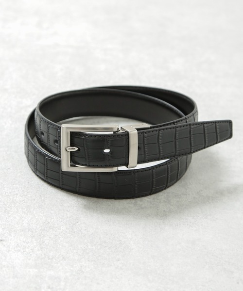 NANO universe（ナノユニバース）の「スプリットレザーリバーシブルベルト（ベルト・メンズ・その他2/その他1・FREE）」の2枚目の写真