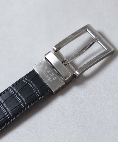 NANO universe（ナノユニバース）の「スプリットレザーリバーシブルベルト（ベルト・メンズ・その他2/その他1・FREE）」の8枚目の写真