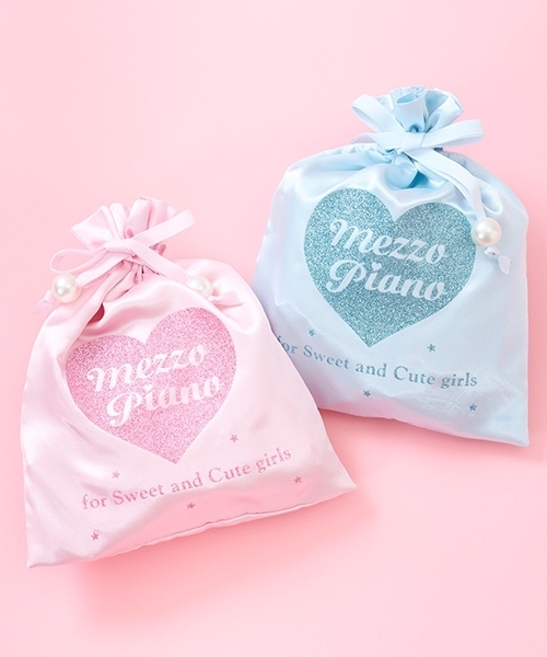 メゾピアノ ハート型小物入れとミニハンカチ メゾピアノ ハート型小物入れとミニハンカチ 25th anniversary