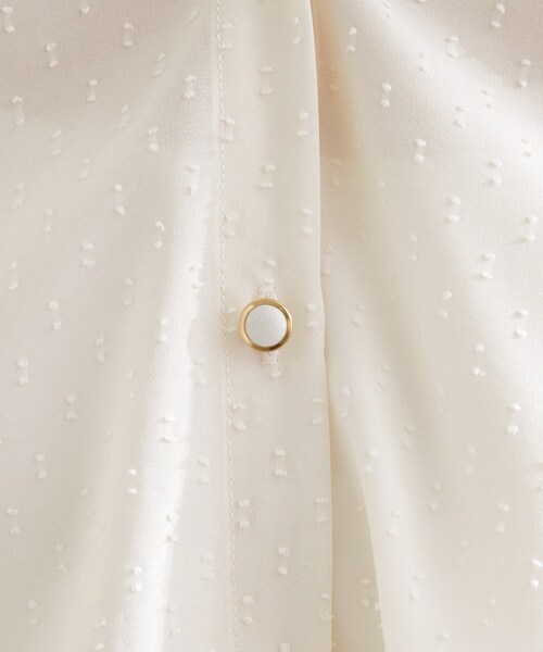 grove（グローブ）の「衿もとすっきり一枚で映える 涼しげ秋色チェックブラウス（シャツ/ブラウス・レディース・ボルドー/ネイビー系1/ブラック/ベージュ系その他5/オフホワイト・02/03/01/04/05）」の9枚目の写真