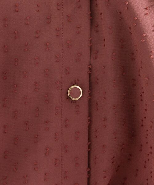 grove（グローブ）の「衿もとすっきり一枚で映える 涼しげ秋色チェックブラウス（シャツ/ブラウス・レディース・ボルドー/ネイビー系1/ブラック/ベージュ系その他5/オフホワイト・02/03/01/04/05）」の17枚目の写真