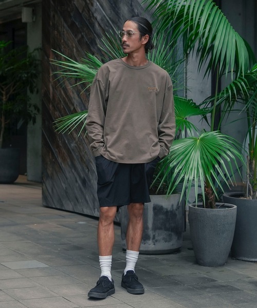 THRASHER(スラッシャー)の「GONZ ART PIGMENT L/S T-SHIRTS/THRASHER スラッシャーゴンズアート刺繍ピグメント加工長袖Tシャツ(Tシャツ/カットソー・メンズ・チャコールグレー/ブラウン・X-LARGE/LARGE/MEDIUM)」の8枚目の写真