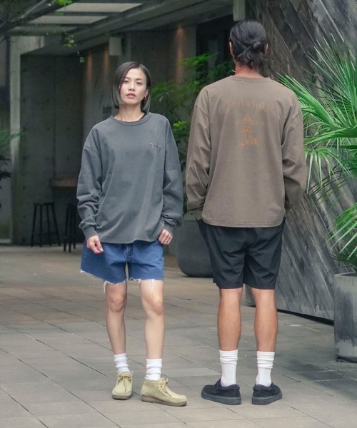 THRASHER(スラッシャー)の「GONZ ART PIGMENT L/S T-SHIRTS/THRASHER スラッシャーゴンズアート刺繍ピグメント加工長袖Tシャツ(Tシャツ/カットソー・メンズ・チャコールグレー/ブラウン・X-LARGE/LARGE/MEDIUM)」の15枚目の写真