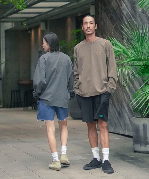 THRASHER(スラッシャー)の「GONZ ART PIGMENT L/S T-SHIRTS/THRASHER スラッシャーゴンズアート刺繍ピグメント加工長袖Tシャツ(Tシャツ/カットソー・メンズ・チャコールグレー/ブラウン・X-LARGE/LARGE/MEDIUM)」の14枚目の写真