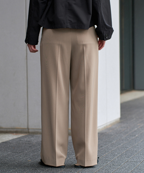 IENA（イエナ）の「《追加5》サスペンダーツイルパンツ（スラックス・レディース・ブラック/カーキ・38/36/34/40）」の3枚目の写真