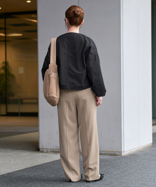 IENA（イエナ）の「《追加5》サスペンダーツイルパンツ（スラックス・レディース・ブラック/カーキ・38/36/34/40）」の7枚目の写真