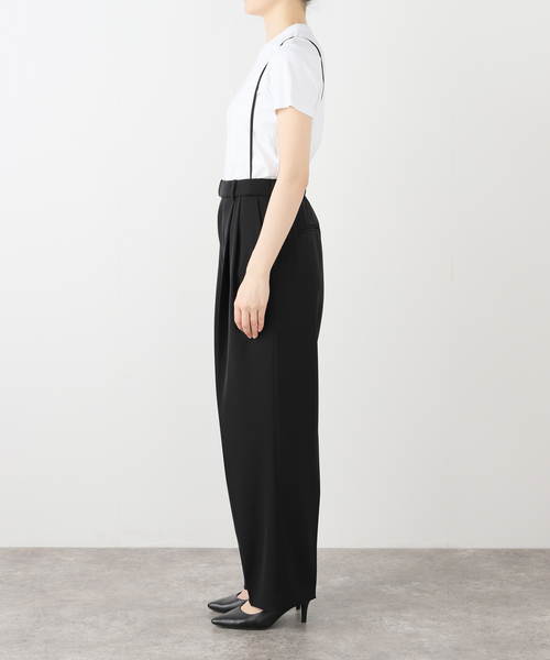 IENA（イエナ）の「《追加5》サスペンダーツイルパンツ（スラックス・レディース・ブラック/カーキ・38/36/34/40）」の9枚目の写真