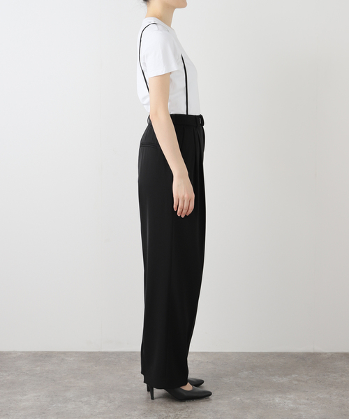 IENA（イエナ）の「《追加5》サスペンダーツイルパンツ（スラックス・レディース・ブラック/カーキ・38/36/34/40）」の11枚目の写真