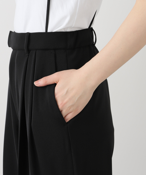 IENA（イエナ）の「《追加5》サスペンダーツイルパンツ（スラックス・レディース・ブラック/カーキ・38/36/34/40）」の14枚目の写真