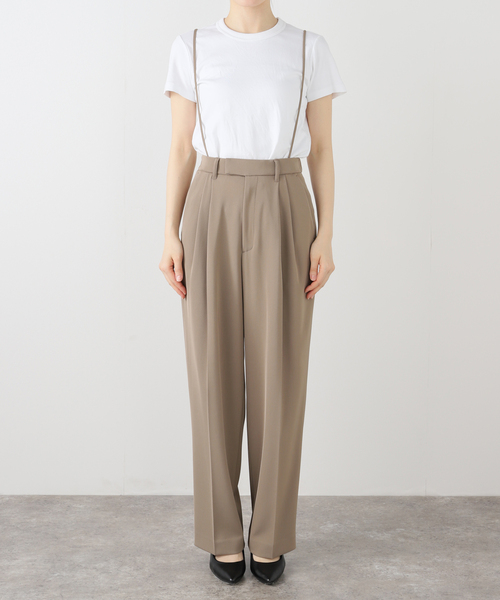 IENA（イエナ）の「《追加5》サスペンダーツイルパンツ（スラックス・レディース・ブラック/カーキ・38/36/34/40）」の22枚目の写真