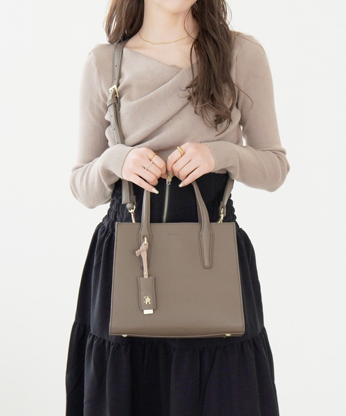 Jewelna Rose(ジュエルナローズ)の「へレス ハンドバッグ 16221(ハンドバッグ・レディース・ブラック/グレイッシュベージュ/ライトベージュ・FREE)」の3枚目の写真