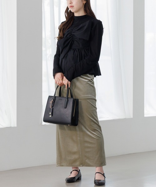 Jewelna Rose(ジュエルナローズ)の「へレス ハンドバッグ 16221(ハンドバッグ・レディース・ブラック/グレイッシュベージュ/ライトベージュ・FREE)」の5枚目の写真