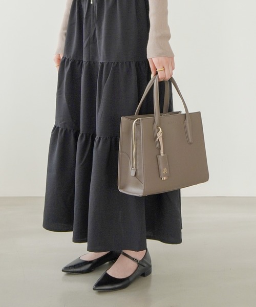 Jewelna Rose(ジュエルナローズ)の「へレス ハンドバッグ 16221(ハンドバッグ・レディース・ブラック/グレイッシュベージュ/ライトベージュ・FREE)」の9枚目の写真