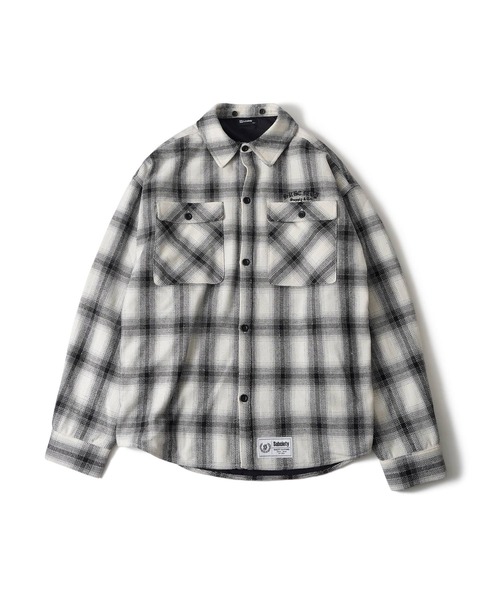 Subciety（サブサエティ）の「Detachable hood plaid jkt（ブルゾン・メンズ・ホワイト/レッド/ブラック・SMALL/X-LARGE/LARGE/MEDIUM）」の5枚目の写真
