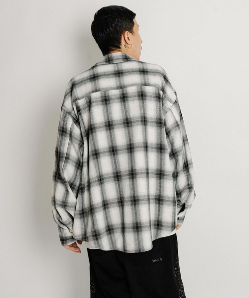 Subciety（サブサエティ）の「Detachable hood plaid jkt（ブルゾン・メンズ・ホワイト/レッド/ブラック・SMALL/X-LARGE/LARGE/MEDIUM）」の17枚目の写真