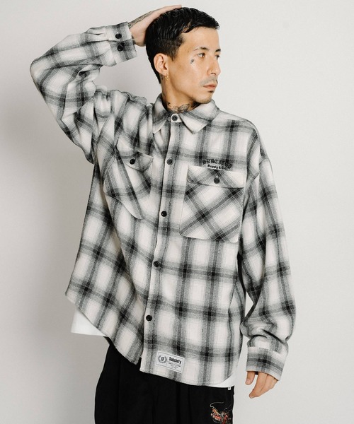 Subciety（サブサエティ）の「Detachable hood plaid jkt（ブルゾン・メンズ・ホワイト/レッド/ブラック・SMALL/X-LARGE/LARGE/MEDIUM）」の18枚目の写真