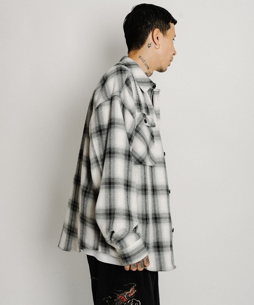 Subciety（サブサエティ）の「Detachable hood plaid jkt（ブルゾン・メンズ・ホワイト/レッド/ブラック・SMALL/X-LARGE/LARGE/MEDIUM）」の19枚目の写真