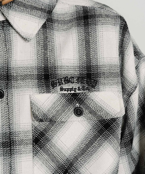 Subciety（サブサエティ）の「Detachable hood plaid jkt（ブルゾン・メンズ・ホワイト/レッド/ブラック・SMALL/X-LARGE/LARGE/MEDIUM）」の22枚目の写真
