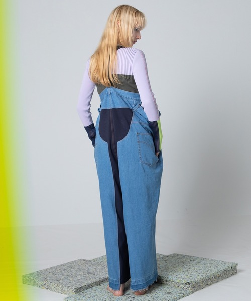 デニムリメイクサロペット（サロペット/オーバーオール）｜AULA AILA