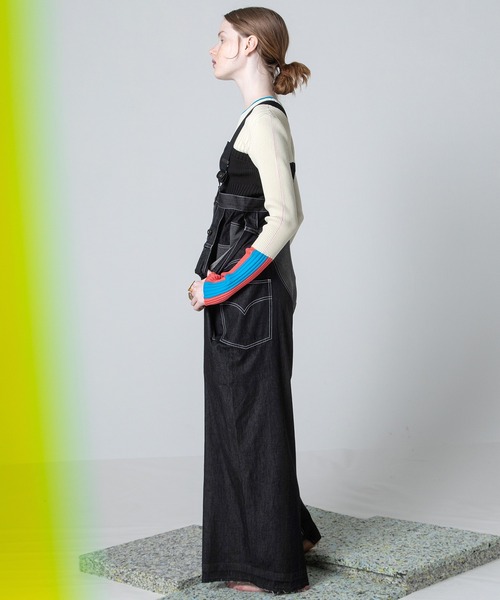 デニムリメイクサロペット（サロペット/オーバーオール）｜AULA