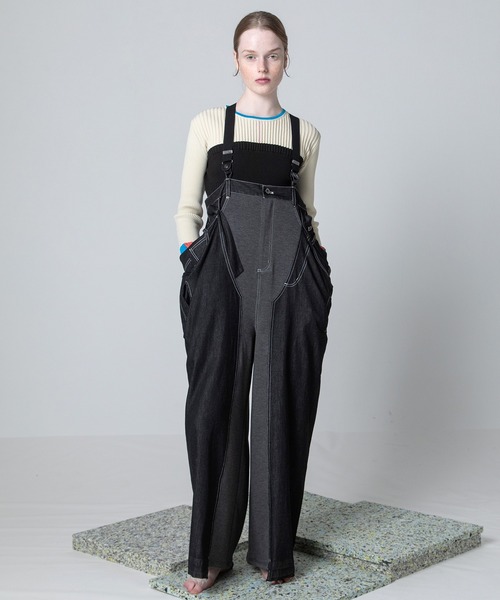 デニムリメイクサロペット（サロペット/オーバーオール）｜AULA AILA