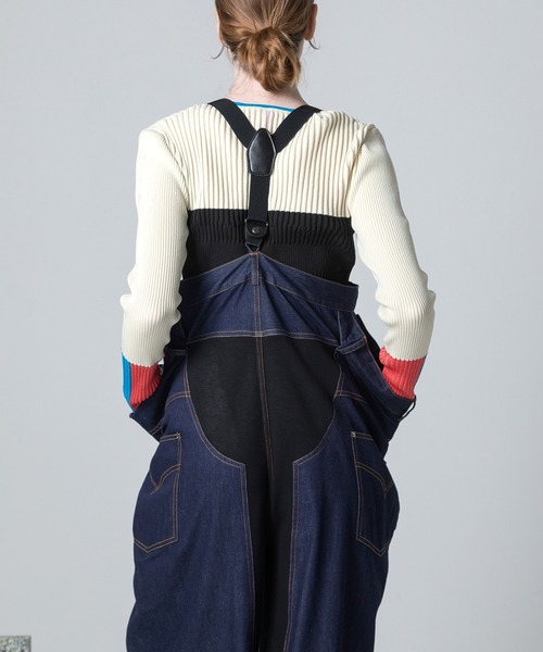 デニムリメイクサロペット（サロペット/オーバーオール）｜AULA AILA
