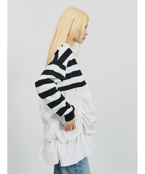 セール】Layered Like Polo Shirt/レイヤードライクポロシャツ