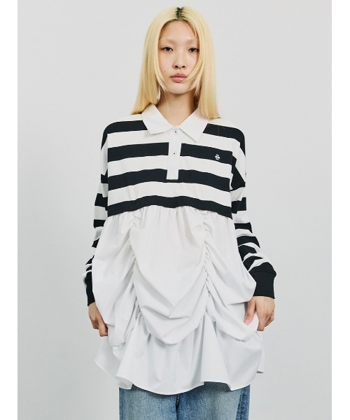 shi 美品 SORIN レイヤードライクポロシャツ SORIN（ソリン ）の「Layered Like Polo Shirt/レイヤードライク