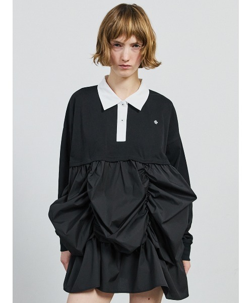 セール】Layered Like Polo Shirt/レイヤードライクポロシャツ