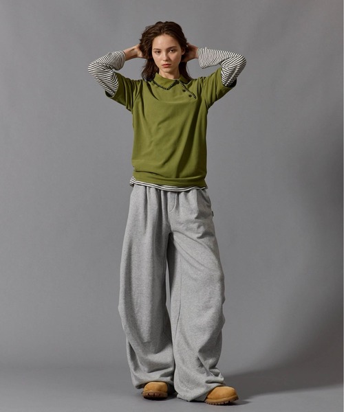 CIVVY.(シヴィ―)の「Wide Balloon Sweatpants - ワイドバルーンスウェットパンツ -(スウェットパンツ・メンズ・ネイビー/グレー・LARGE/MEDIUM)」の14枚目の写真