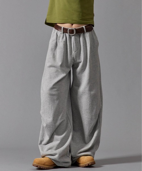 CIVVY.(シヴィ―)の「Wide Balloon Sweatpants - ワイドバルーンスウェットパンツ -(スウェットパンツ・メンズ・ネイビー/グレー・LARGE/MEDIUM)」の18枚目の写真