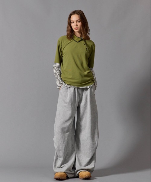 CIVVY.(シヴィ―)の「Wide Balloon Sweatpants - ワイドバルーンスウェットパンツ -(スウェットパンツ・メンズ・ネイビー/グレー・LARGE/MEDIUM)」の15枚目の写真