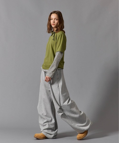 CIVVY.(シヴィ―)の「Wide Balloon Sweatpants - ワイドバルーンスウェットパンツ -(スウェットパンツ・メンズ・ネイビー/グレー・LARGE/MEDIUM)」の16枚目の写真