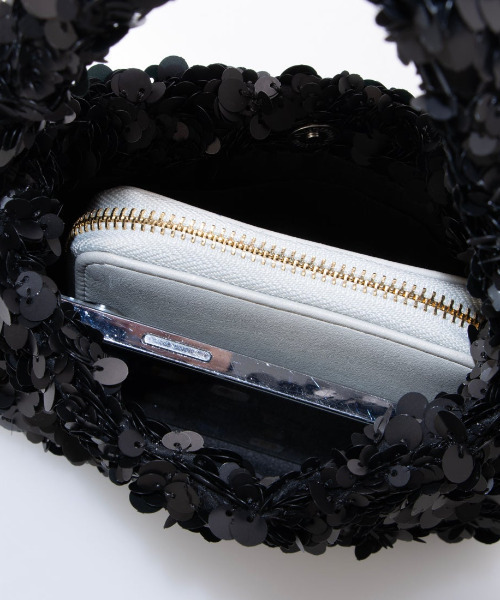 cache cache(カシュ カシュ)の「カシュカシュ cachecache / スパンコール2wayミニバッグ(ショルダーバッグ・レディース・ホワイト/ブラック・FREE)」の14枚目の写真
