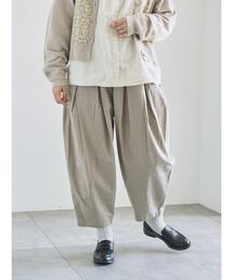 ツハルバイサマンサモスモス　リネン裾シフォンフリルパンツ TSUHARU by Samansa Mos2（ツハルバイサマンサモスモス）の