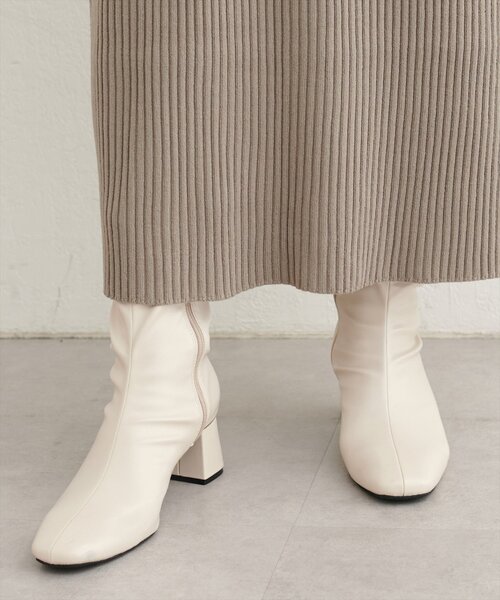 natural couture（ナチュラルクチュール）の「ゴールドポイントストレッチブーツ（ブーツ・レディース・ベージュ系その他/アイボリー/ブラック・LARGE/MEDIUM/SMALL）」の5枚目の写真