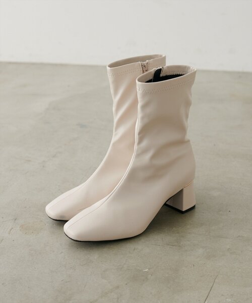 natural couture（ナチュラルクチュール）の「ゴールドポイントストレッチブーツ（ブーツ・レディース・ベージュ系その他/アイボリー/ブラック・LARGE/MEDIUM/SMALL）」の7枚目の写真