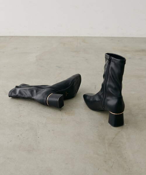 natural couture（ナチュラルクチュール）の「ゴールドポイントストレッチブーツ（ブーツ・レディース・ベージュ系その他/アイボリー/ブラック・LARGE/MEDIUM/SMALL）」の14枚目の写真