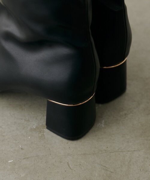 natural couture（ナチュラルクチュール）の「ゴールドポイントストレッチブーツ（ブーツ・レディース・ベージュ系その他/アイボリー/ブラック・LARGE/MEDIUM/SMALL）」の18枚目の写真
