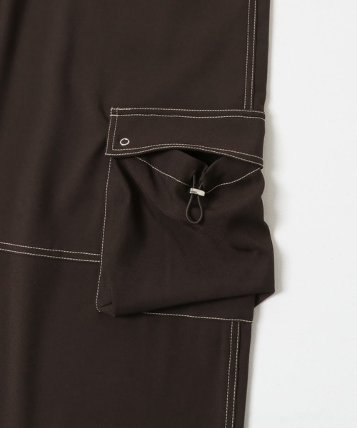 SENSE OF PLACE by URBAN RESEARCH（センスオブプレイスバイアーバンリサーチ）の「ステッチカーゴイージーパンツ（その他パンツ・レディース・ブラウン/アイボリー・ONE）」の9枚目の写真