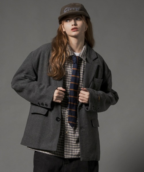 civvy. ヘリンボーン / バーズアイテーラードジャケット CIVVY.（シヴィ―）の「Herringbone / Bird's Eye Tailored Jacket