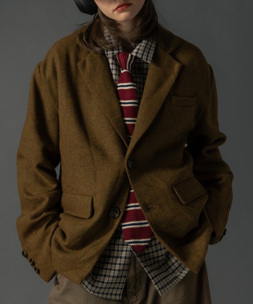 civvy. ヘリンボーン / バーズアイテーラードジャケット CIVVY.（シヴィ―）の「Herringbone / Bird's Eye Tailored Jacket