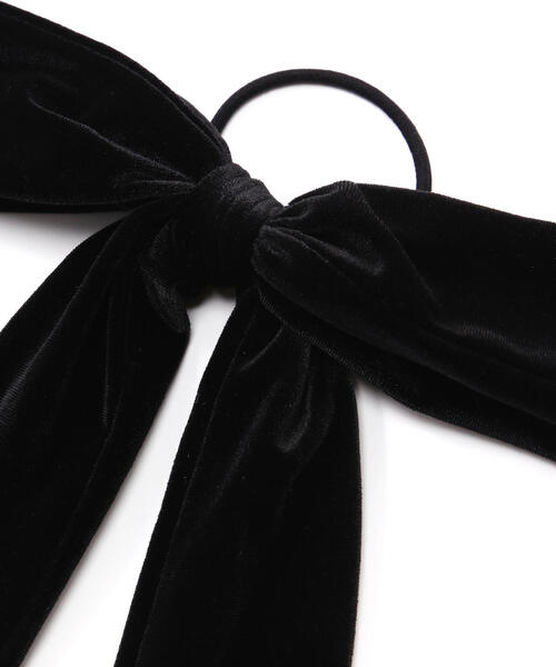 EDIT COLOGNE（エディットコロン）の「ベロアリボン（ヘアゴム・レディース・ブラック/グレー・ﾌﾘ-）」の6枚目の写真