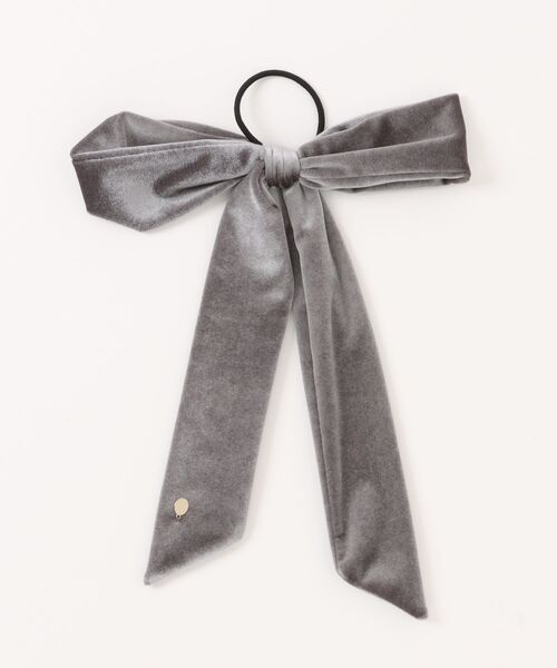 EDIT COLOGNE（エディットコロン）の「ベロアリボン（ヘアゴム・レディース・ブラック/グレー・ﾌﾘ-）」の3枚目の写真