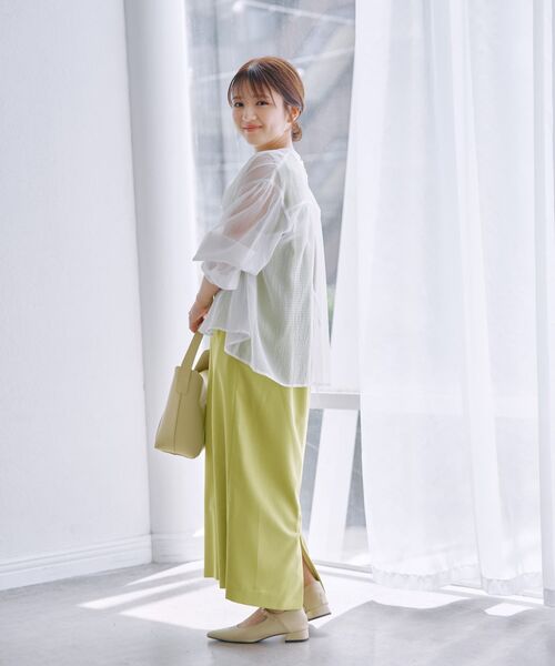 COHINA(コヒナ)の「リネンライクコクーンタックワンピース 【低身長・小柄女性】(ワンピース・レディース・ブラウン/オレンジ/グリーン・ONE SIZE)」の16枚目の写真